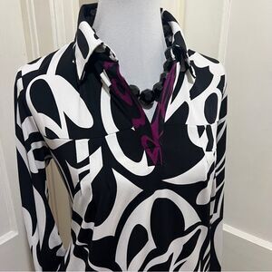 Free shipping! Nicole by Nicole Miller Womens Med Long Sleeve Winter Shirt Dress